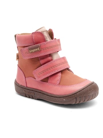 bisgaard Leder-Boots "Huxie" in Pink