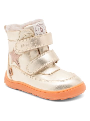bisgaard Leren barefootschoenen "Suz" goudkleurig