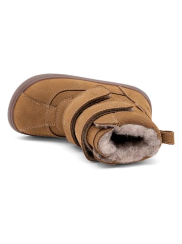 bisgaard Skórzane buty barefoot "Benny" w kolorze jasnobrązowym