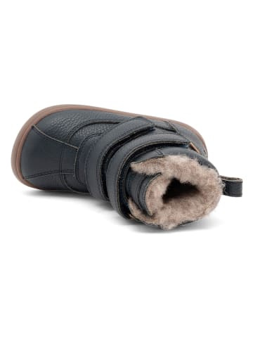 bisgaard Skórzane buty barefoot "Benny" w kolorze granatowym