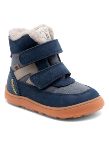 bisgaard Skórzane buty barefoot "Rumle" w kolorze granatowym