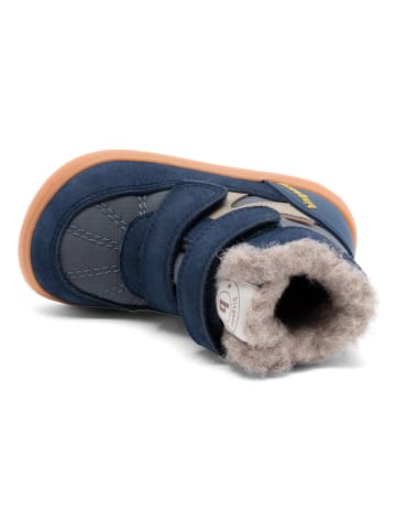 bisgaard Leder-Barfußschuhe "Rumle" in Dunkelblau