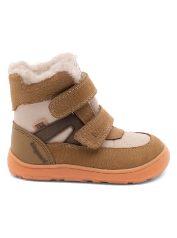 bisgaard Skórzane buty barefoot "Rumle" w kolorze khaki