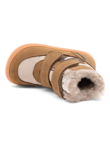 bisgaard Skórzane buty barefoot "Rumle" w kolorze khaki