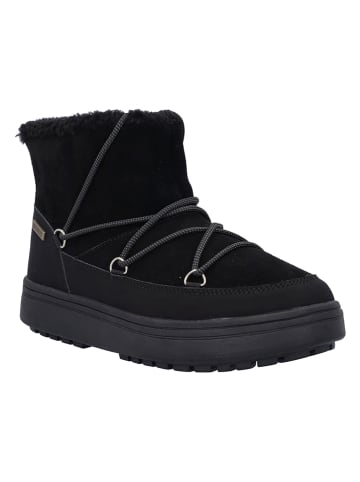 Leder-Winterstiefel "Kayla" in Schwarz
