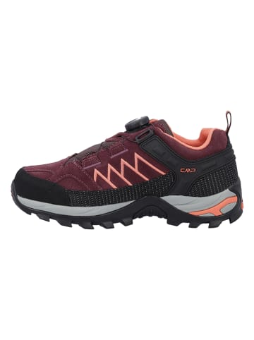 CMP Skórzane buty trekkingowe "Rigel Low" w kolorze czerwonym