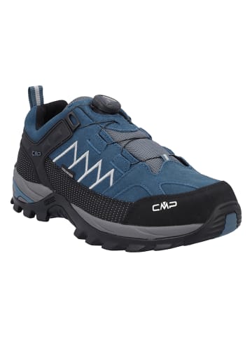 CMP Skórzane buty trekkingowe "Rigel Low" w kolorze niebieskim