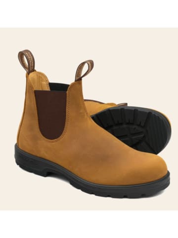 Blundstone Leder-Chelsea-Boots in Hellbraun