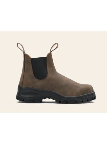 Blundstone Leder-Chelsea-Boots in Braun