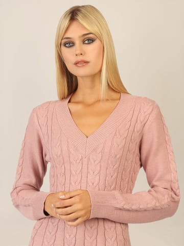Strickkleid in Rosa