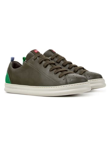 Camper Skórzane sneakersy w kolorze ciemnozielonym