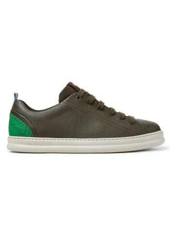 Camper Skórzane sneakersy w kolorze ciemnozielonym