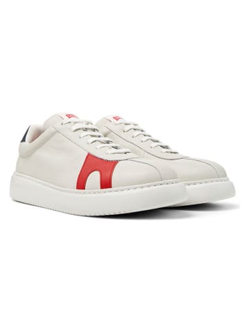 Leder-Sneakers in Weiß