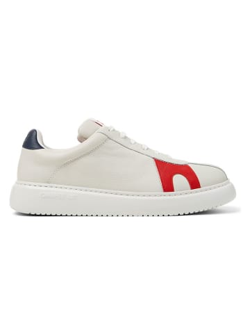 Leder-Sneakers in Weiß