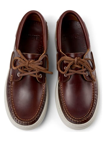 Camper Leren bootschoenen donkerbruin