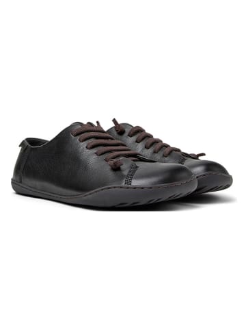 Camper Leren veterschoenen zwart