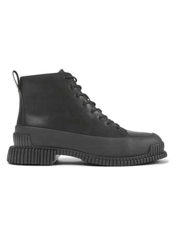 Leder-Boots in Schwarz