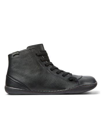 Leder-Boots in Schwarz