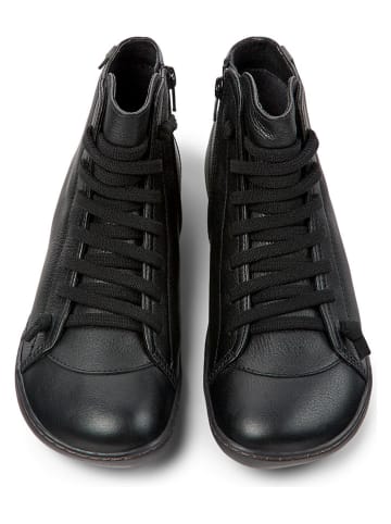 Camper Leren boots zwart