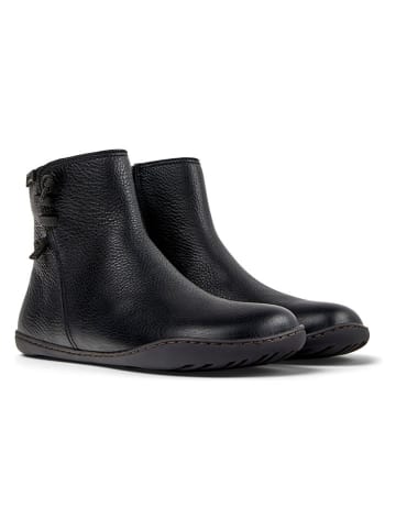 Camper Leder-Boots in Schwarz