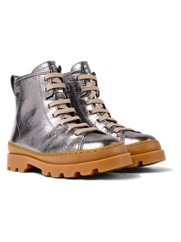 Camper Leder-Boots in Silber
