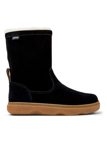 Camper Leder-Stiefel in Schwarz