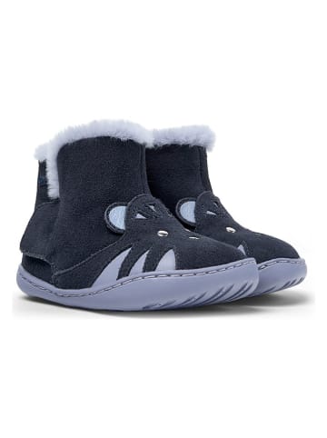 Camper Leren boots donkerblauw