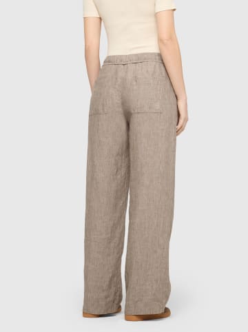 MAC Leinen-Hose in Taupe
