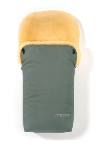Lammfell-Fußsack "Putzi" in Mint - (L)90 x (B)34