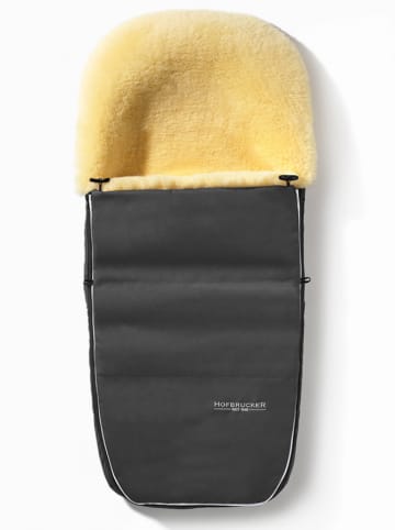 Lammfell-Fußsack "Polaris" in Grau - (L)105 x (B)40 cm