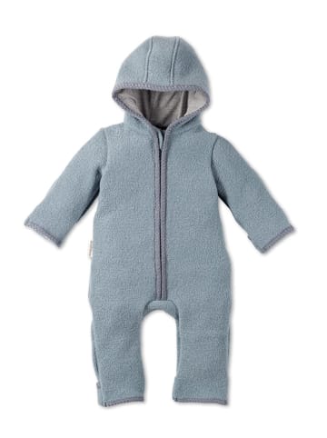 Wollwalk-Overall in Graublau