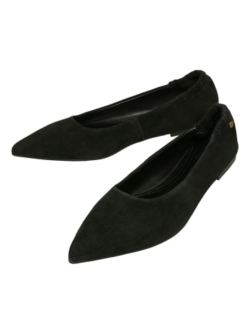 s.Oliver Leren ballerina's zwart
