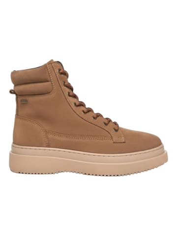 s.Oliver Leder-Boots in Hellbraun