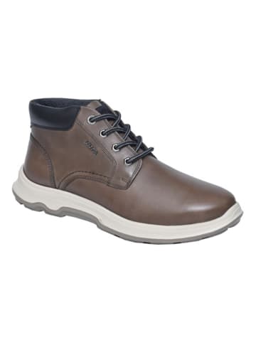 s.Oliver Leder-Boots in Braun