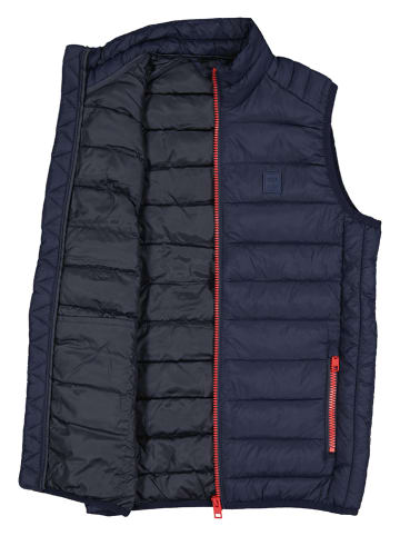 JACK & JONES Junior Kamizelka pikowana "Bradley" w kolorze granatowym