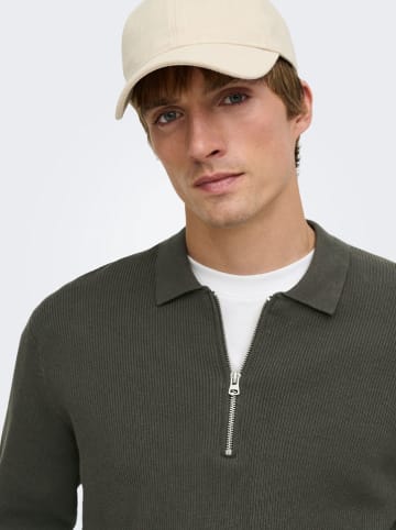 ONLY & SONS Sweter "Phil" w kolorze szarym