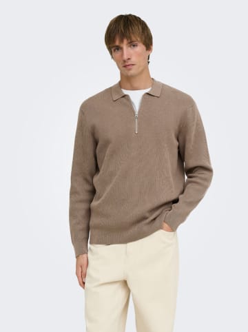 ONLY & SONS Pullover "Phil" in Taupe