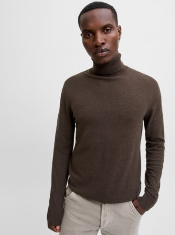 Jack & Jones Wełniany golf w kolorze brązowym