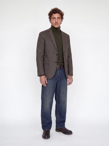 Jack & Jones Wollrollkragenpullover in Khaki