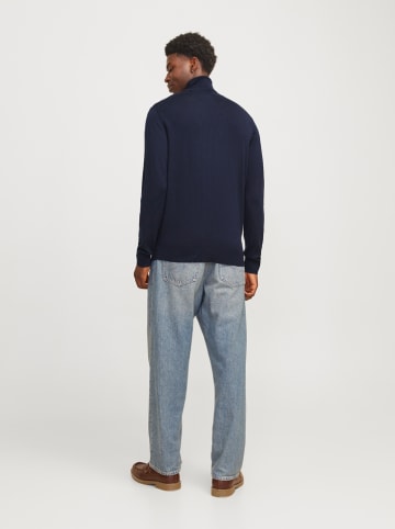 Jack & Jones Wełniany golf w kolorze granatowym