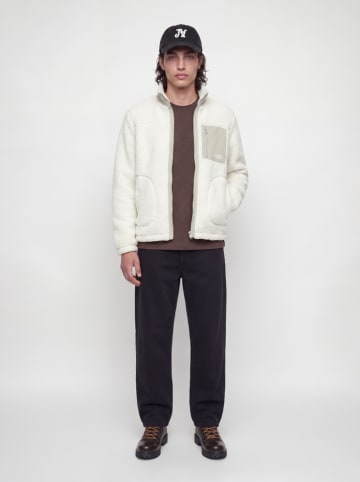 Fleecejacke in Creme
