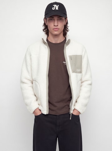 Jack & Jones Fleecejacke in Creme