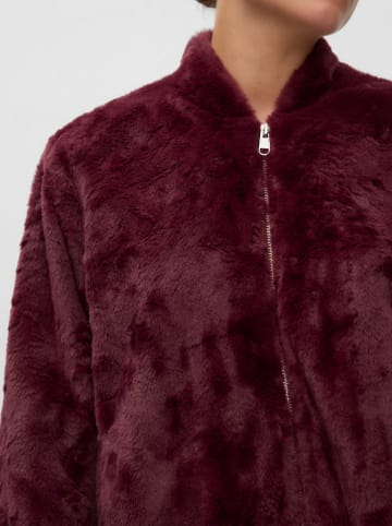 Vero Moda Teddyjacke in Bordeaux