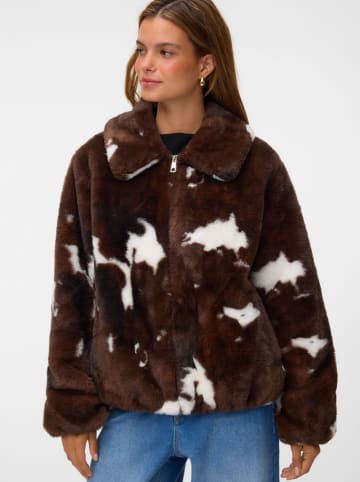 Vero Moda Teddyjas bruin/wit