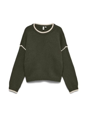 Sweter w kolorze ciemnozielonym