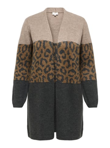 Vest antraciet/bruin/beige