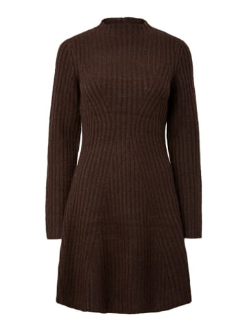 Strickkleid in Dunkelbraun