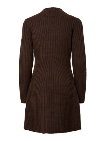 Strickkleid in Dunkelbraun