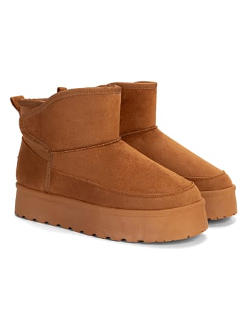 ISLAND BOOT Botki zimowe "Sony" w kolorze jasnobrązowym