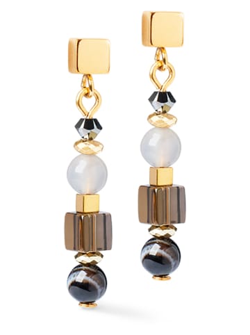 COEUR DE LION Beschicht. Ohrstecker mit Edelsteinen und Swarovski Kristallen